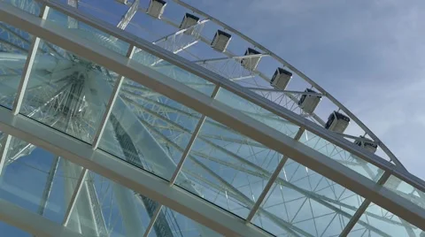 Ferris Wheel - Seattle - 09 Stock Footage 54297117