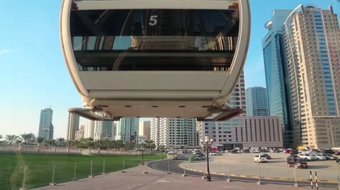 Ferris wheel in Sharjah city, United Arab Emirates Stock Footage