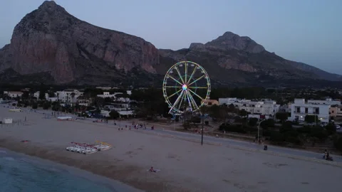 Ferris wheel in Sicily Stock Footage 208817844