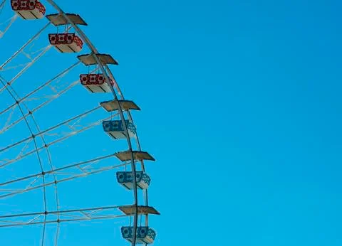 Ferris wheel in the sky Stock Photos