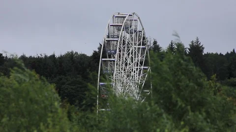 Ferris wheel spinning close up Stock Footage 93895205