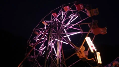 Ferris Wheel Spinning Stock Footage 8652352