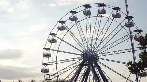 Ferris wheel spinning Stock Footage 55874855