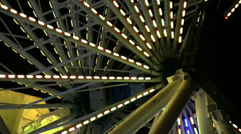 Ferris Wheel Spokes Stock Footage 32252181