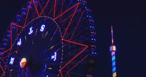 Ferris Wheel at the State Fair of Texas Video stock 56022660