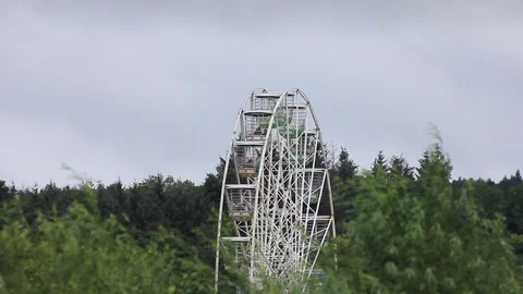 Ferris wheel static close up Stock Footage 93896551