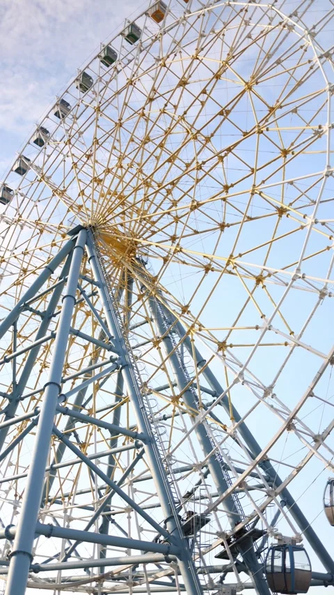 Ferris wheel structure from below Stock Footage 331200671