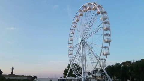 Ferris wheel at sunset Video stock 94807336