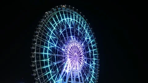 Ferris wheel, Tashkent Stock Footage 242272834