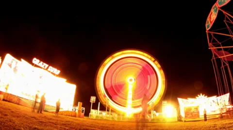 Ferris wheel time lapse .m2t Stock Footage 29674028