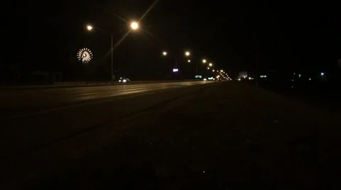 Ferris Wheel Time Lapse at Night Stock Footage 47908145