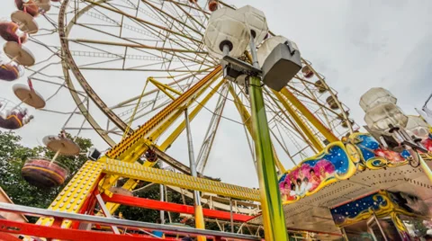 Ferris Wheel Timelapse Stock Footage 28059965