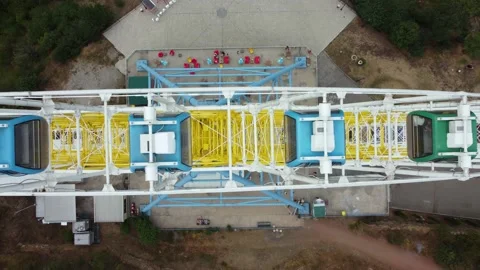 Ferris wheel from top Stock Footage 168615772