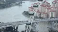 Ferris Wheel Touristic Attraction, Aerial View Singapore Flyer Skyline Cityscape HD Footage