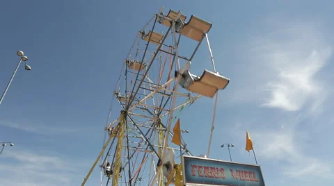 Ferris Wheel Tracking Shot Stock Footage 57984190