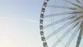 Ferris wheel turning around park, symbol of festive season, cityscape watching HD Footage