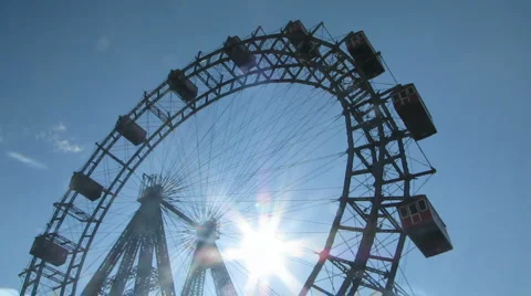 Ferris Wheel in Vienna Stock-Footage 1064774