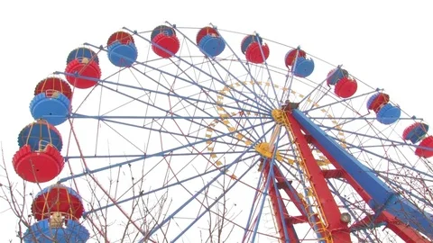 The ferris wheel at Winter Stock-Footage 71904891