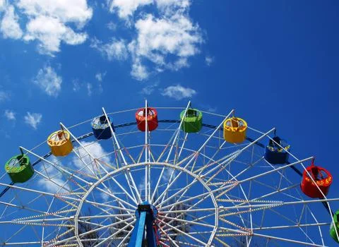 Ferris wheel without visitors Stock Photos