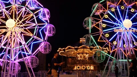 Ferris wheels Stock Footage 119787193