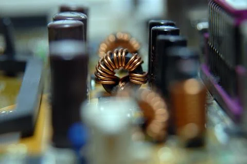 Ferrite coil Stock Photos