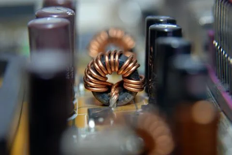 Ferrite coil Stock Photos