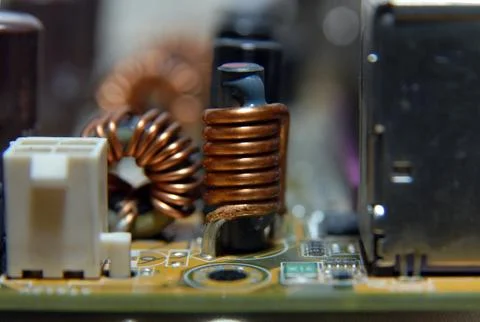 Ferrite coil Stock Photos