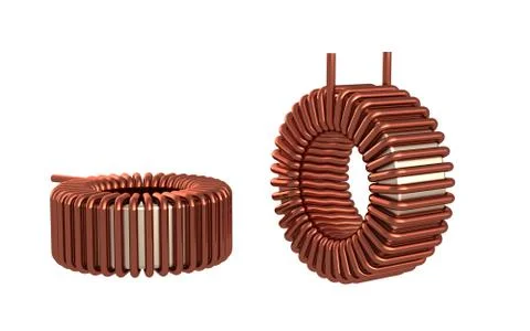 Ferrite Toroid Inductor Stock Illustration