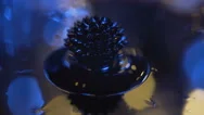 Ferrofluid. Beautiful Colors And Fantastic Shapes. Close-Up. Stock Footage