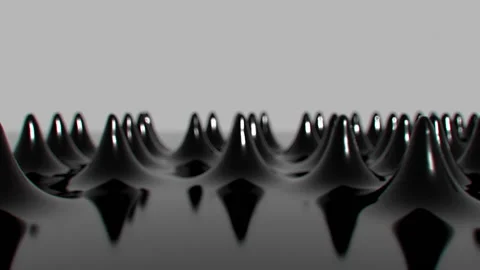 Ferrofluid Magnetic Fluid Simulation 3D Animation Stock Footage 161106472