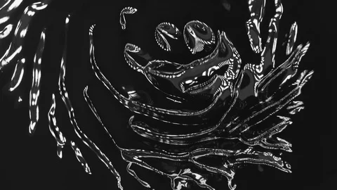 Ferrofluid In Motion Stockbeeldmateriaal 91961413