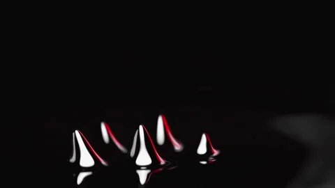Ferrofluid. Сlose-up. Stock Footage 144873135