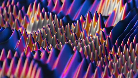 Ferromagnetic liquid exhibits instability when exposed to magnetic field Stock Footage 143580794