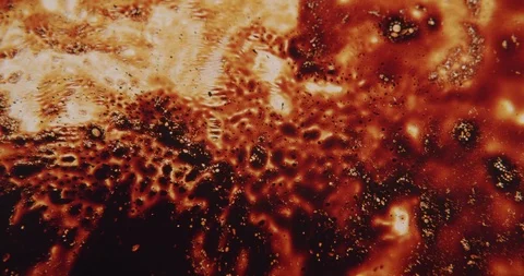 Ferromagnetic liquid that looks like a mixture of pudding and lava seems Stock Footage 115108062