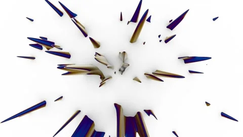 Ferromagnetic liquid. Resonance of colored splashes on a white background. Stock Footage 146567356