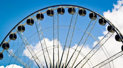 Ferrris Wheel Timelapse Vídeos de archivo 27082506