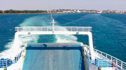 Ferry 1. A view from the backside Stock Footage 500652