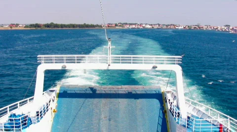 Ferry 2. A view from the backside Stock Footage 500655