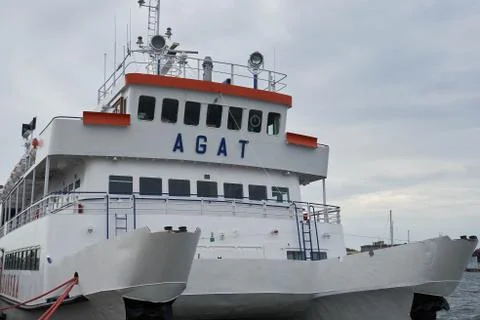 Ferry " Agat" Stock Photos