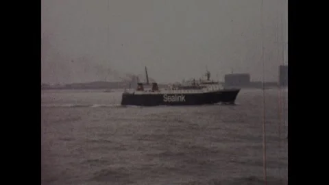 On a Ferry arriving in Dover Stock Footage 252735315