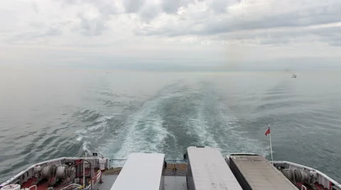 Ferry arriving to dover  - time lapse - UK Stock Footage 64005263