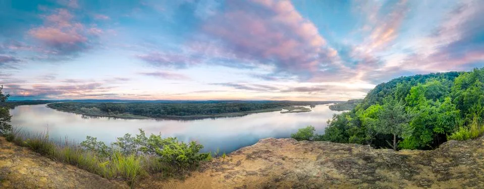 Ferry Bluff Sunset Stock Photos