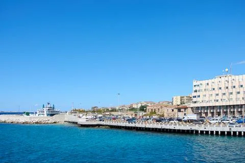 Ferry boarding queue Stock Photos