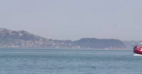 Ferry Boat in the Bay2 Stock Footage 37060246