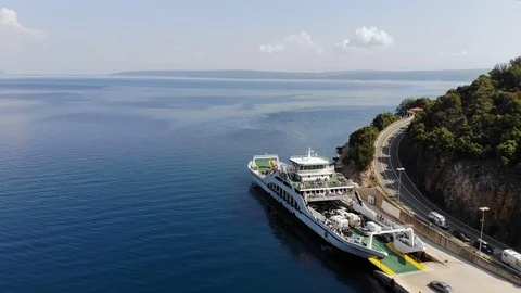 The ferry boat in harbor Video stock 106824472