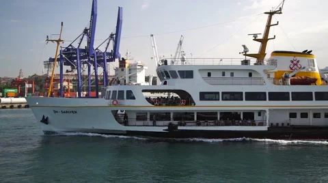 Ferry boat in Istanbul Stock-Footage 63880158