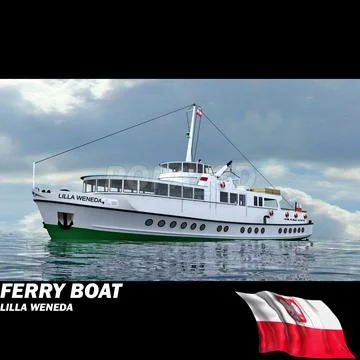Ferry Boat - Lilla Weneda 3D Model