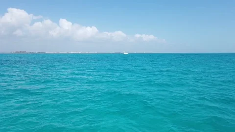 Ferry Boat On The Ocean Stock Footage 111034397