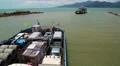 Ferry boat ready to sail to the Koh-Chang island, Gulf of Siam, Thailand HD Footage