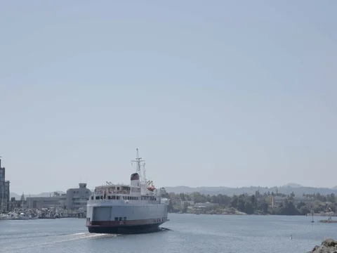 Ferry Boat Sailing Stock Footage 76405867